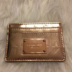 Rose Gold MK Cardholder